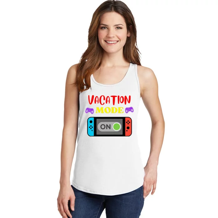 Vacation Mode On Gamer Ladies Essential Tank