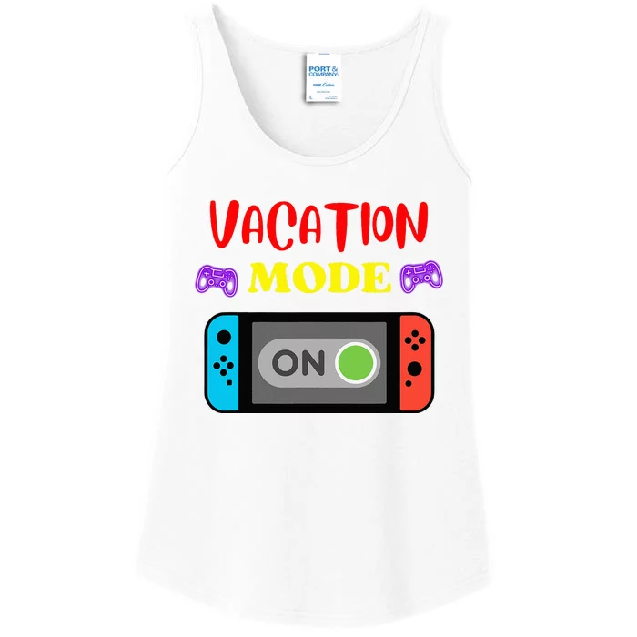 Vacation Mode On Gamer Ladies Essential Tank