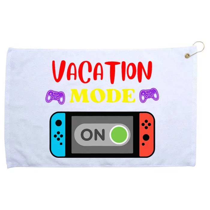 Vacation Mode On Gamer Grommeted Golf Towel