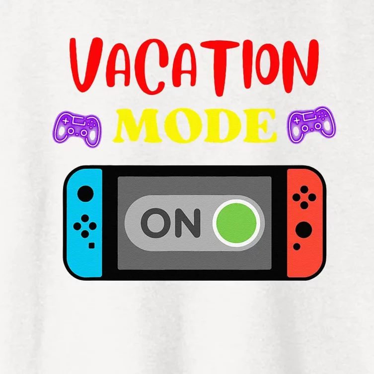 Vacation Mode On Gamer Women's Crop Top Tee