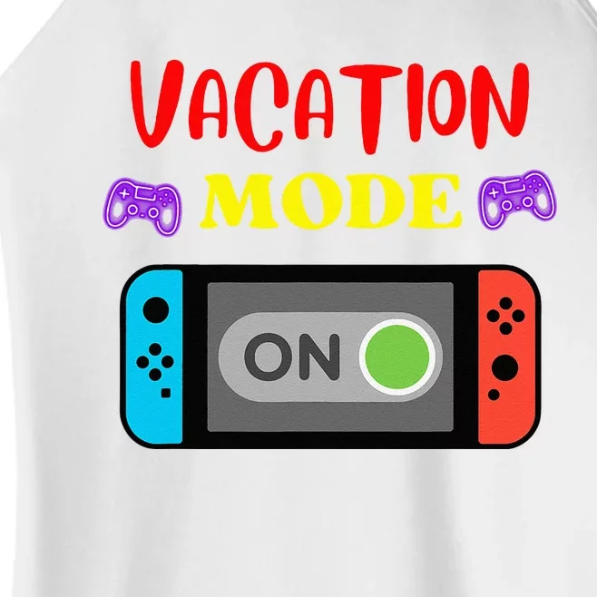 Vacation Mode On Gamer Women’s Perfect Tri Rocker Tank