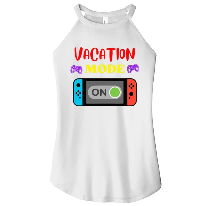 Vacation Mode On Gamer Women’s Perfect Tri Rocker Tank