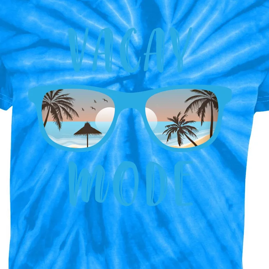 Vacay Mode On Designs For Tourist Beach Gift Kids Tie-Dye T-Shirt