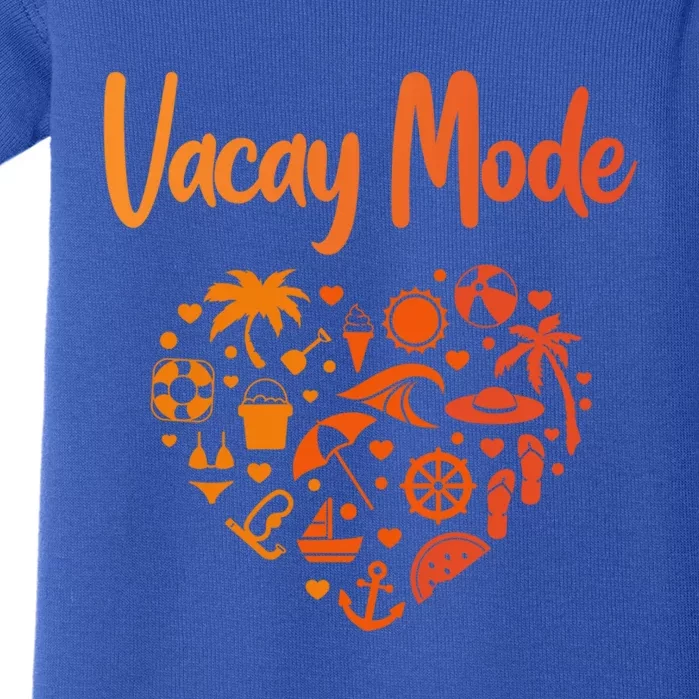 Vacay Mode On Designs For Tourist Beach Gift Baby Bodysuit