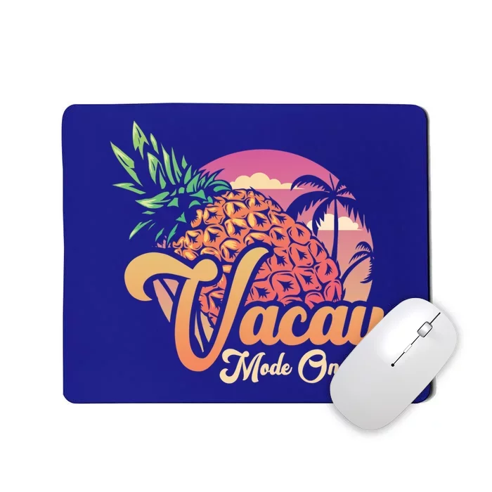 Vacay Mode On Funny Summer Vacation Family Traveling Gift Mousepad