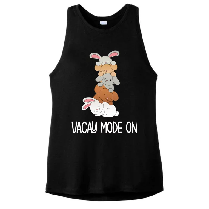 Vacay Mode On Kawaii Bunny Kawaii Rabbit Gift Ladies Tri-Blend Wicking Tank