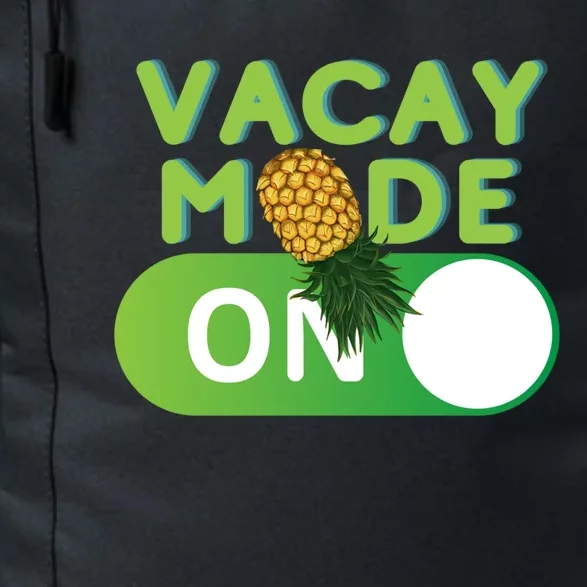 Vacay Mode On Retro Swinger Upside Down Pineapple Cool Gift Daily Commute Backpack