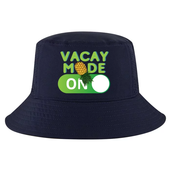 Vacay Mode On Retro Swinger Upside Down Pineapple Cool Gift Cool Comfort Performance Bucket Hat