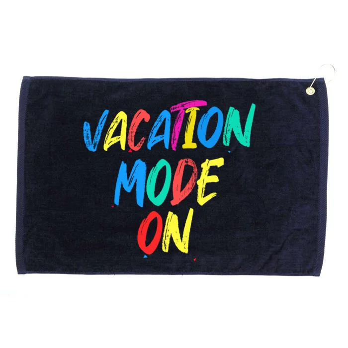 Vacation Mode On Camping Gift Grommeted Golf Towel