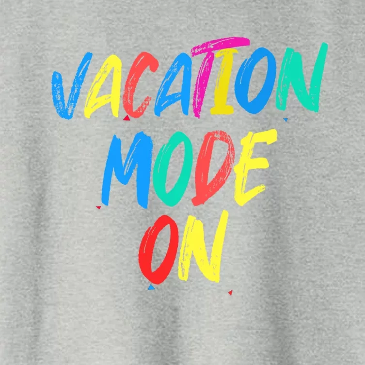 Vacation Mode On Camping Gift Women's Crop Top Tee