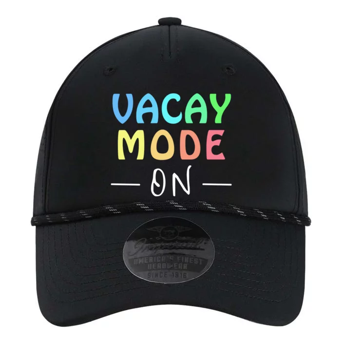 Vacay Mode On Summer Vacation Teacher Or Student Tee Gift Performance The Dyno Cap