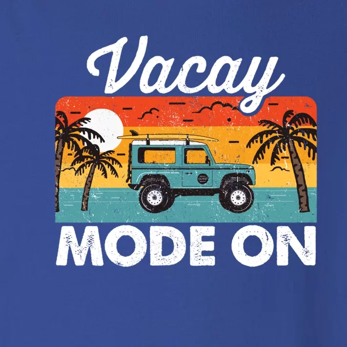 Vacay Mode On Sunset Summer Family Vacation Traveling Gift Toddler Long Sleeve Shirt