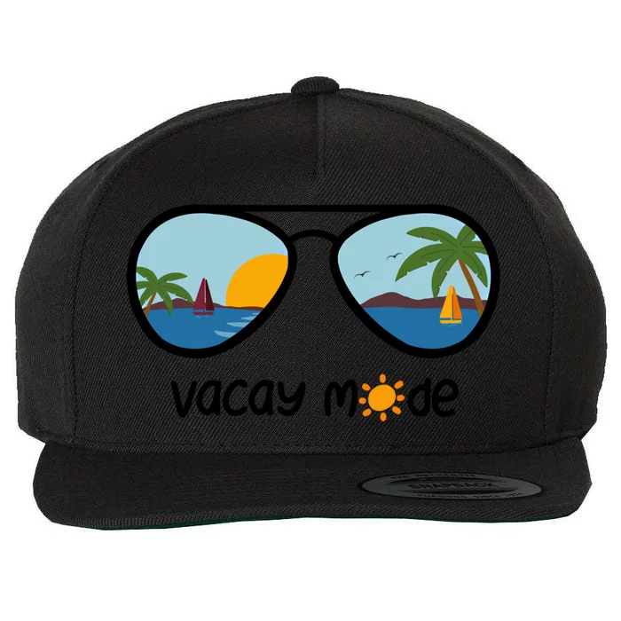 Vacay Mode On The Beach Gift Wool Snapback Cap