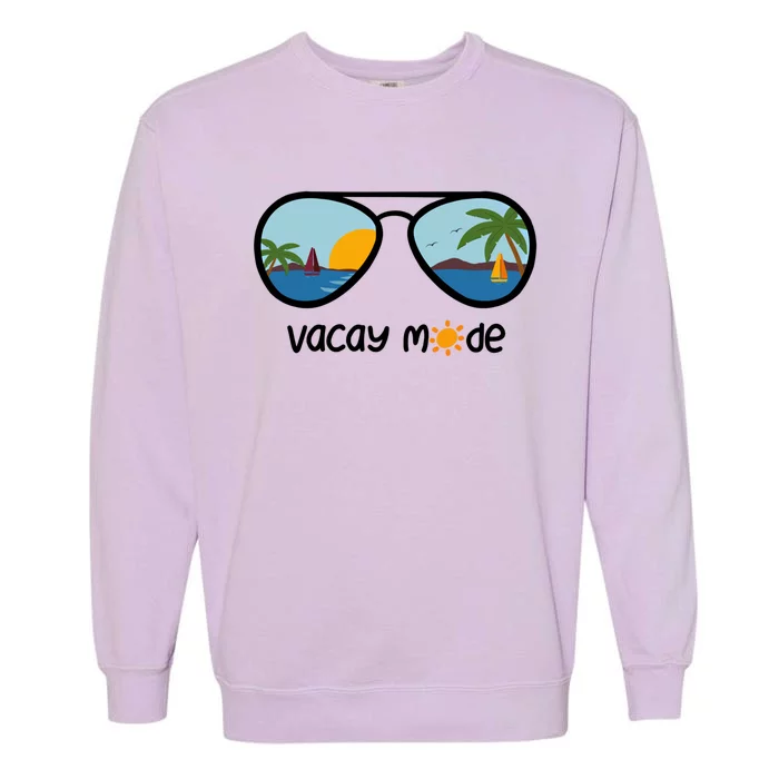 Vacay Mode On The Beach Gift Garment-Dyed Sweatshirt