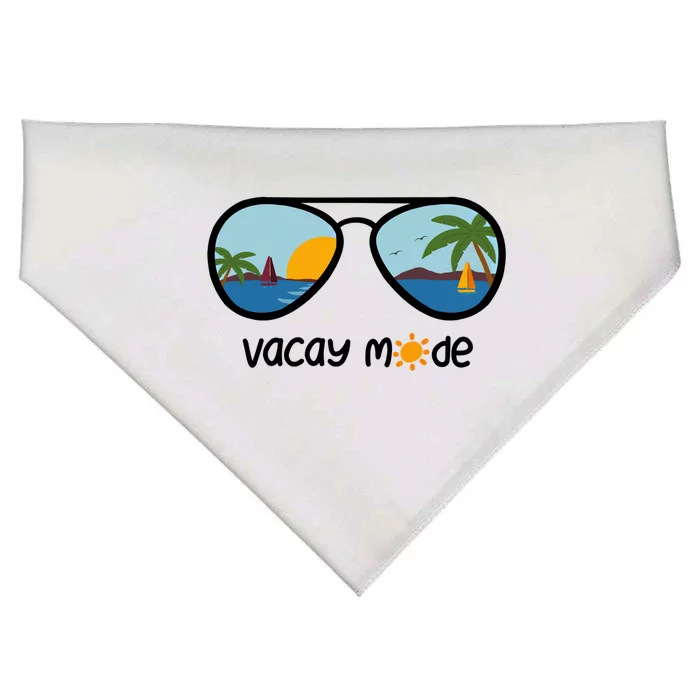 Vacay Mode On The Beach Gift USA-Made Doggie Bandana