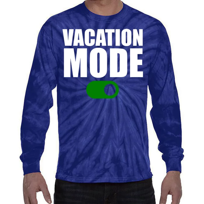 Vacation Mode On Tie-Dye Long Sleeve Shirt