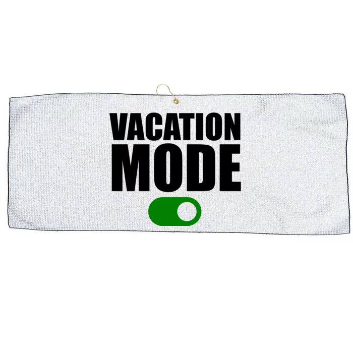 Vacation Mode On Large Microfiber Waffle Golf Towel