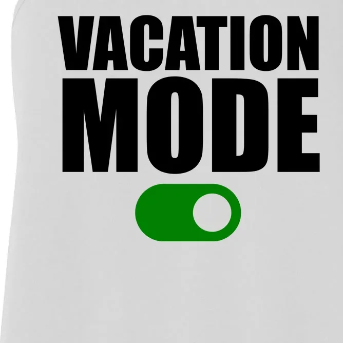 Vacation Mode On Women's Racerback Tank