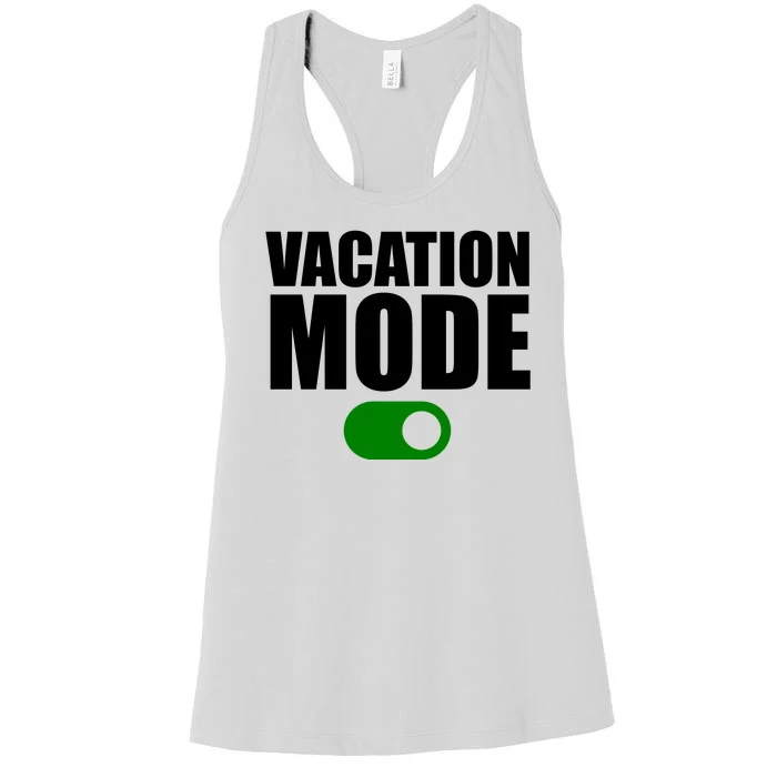 Vacation Mode On Women's Racerback Tank