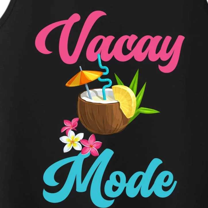 Vacay Mode On Pineapple Vibes Couple Matching Teacher Summer Gift Performance Tank