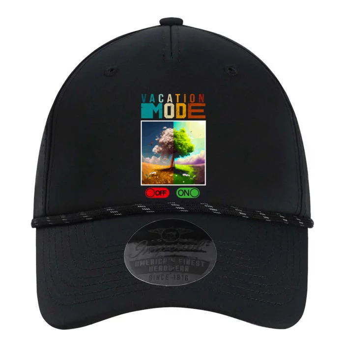 Vacation Mode On Vacation Mode Off Funny Vacation Mode Meme Gift Performance The Dyno Cap