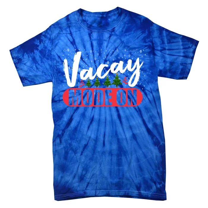 Vacay Mode On Xmas Break Math Preschool Teacher Christmas Cool Gift Tie-Dye T-Shirt