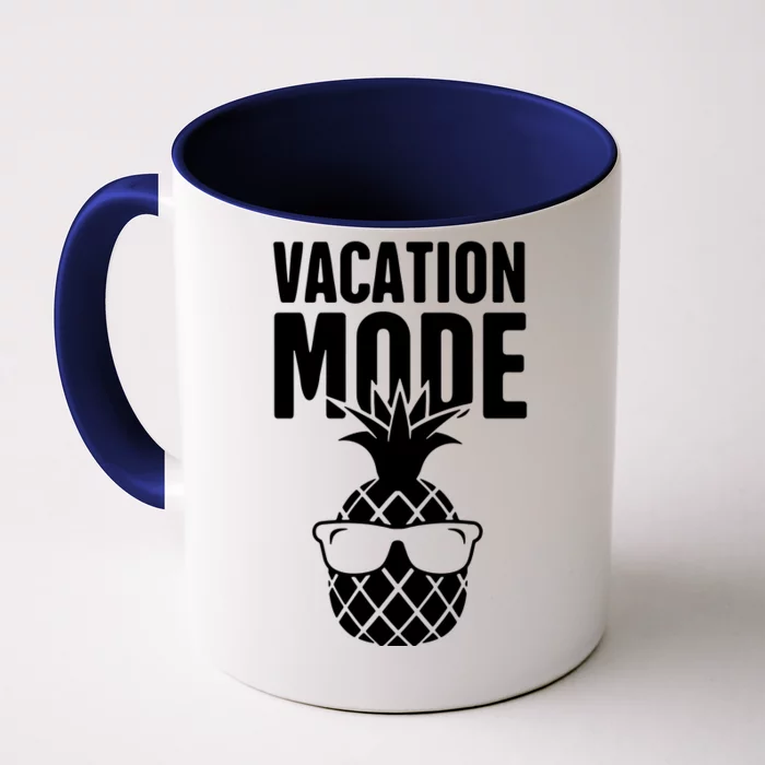 Vacation Mode Pineapple Front & Back Coffee Mug