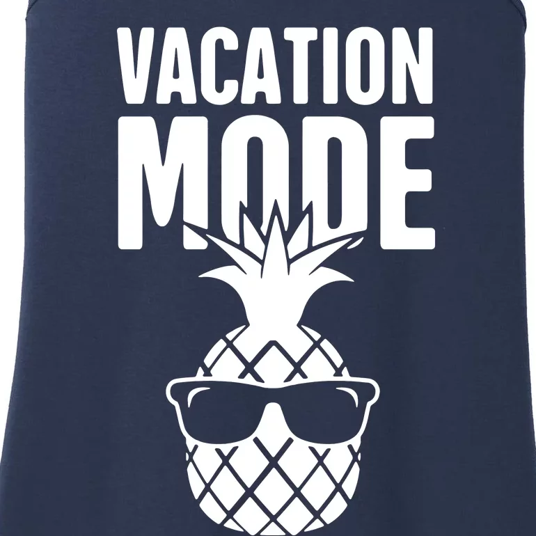 Vacation Mode Pineapple Ladies Essential Tank