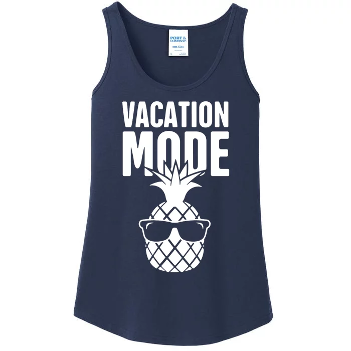 Vacation Mode Pineapple Ladies Essential Tank