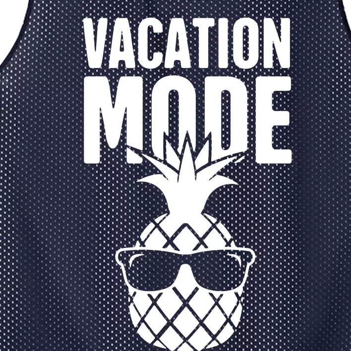 Vacation Mode Pineapple Mesh Reversible Basketball Jersey Tank