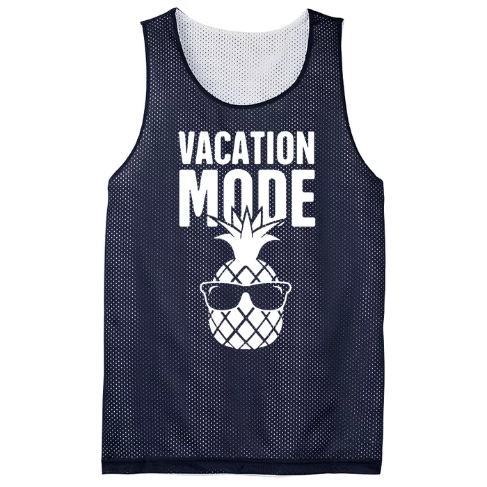 Vacation Mode Pineapple Mesh Reversible Basketball Jersey Tank