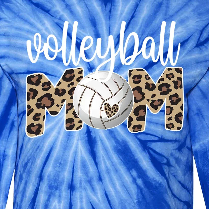 Volleyball Mom Proud Mother Of A Volleyball Player Mom Funny Gift Tie-Dye Long Sleeve Shirt