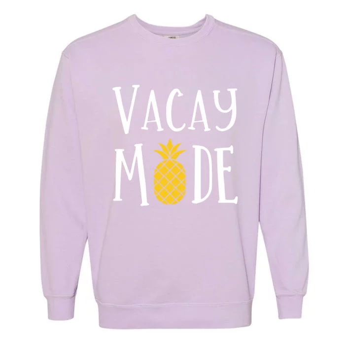 Vacay Mode Pineapple Summer Season Vibes Garment-Dyed Sweatshirt