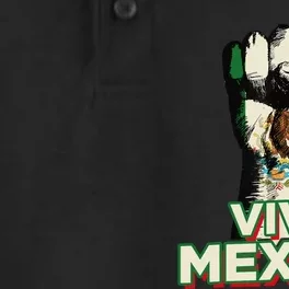 Viva Mexico Proud Fist Mexican Independence Dry Zone Grid Performance Polo