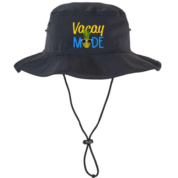 Vacay Mode Pineapple Funny Family Vacation Beach Gift Legacy Cool Fit Booney Bucket Hat