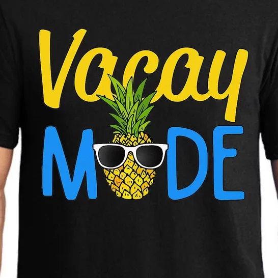 Vacay Mode Pineapple Funny Family Vacation Beach Gift Pajama Set