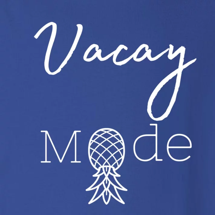 Vacay Mode Pineapple Funny Vacation Gift Toddler Long Sleeve Shirt