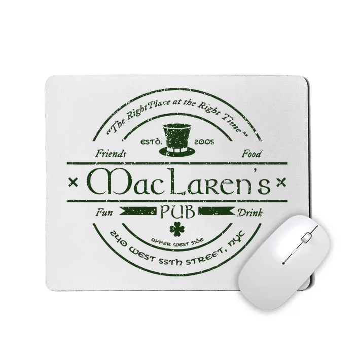 Vintage McclarenS Pub From How I Met Your Mother Mousepad