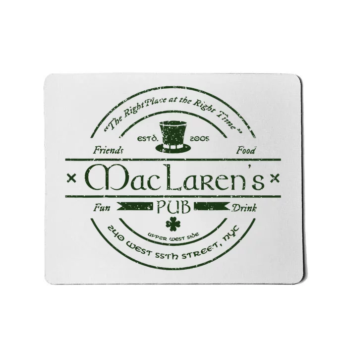 Vintage McclarenS Pub From How I Met Your Mother Mousepad