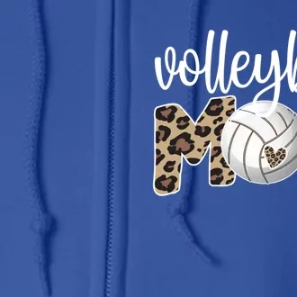 Volleyball Mom Proud Mother Of A Volleyball Player Mom Gift Full Zip Hoodie