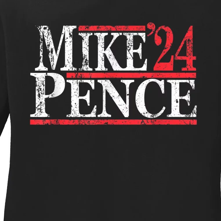 Vintage Mike Pence 2024 Ladies Long Sleeve Shirt