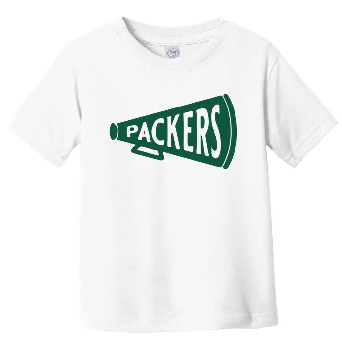 Vintage Megaphone Packers Toddler T-Shirt