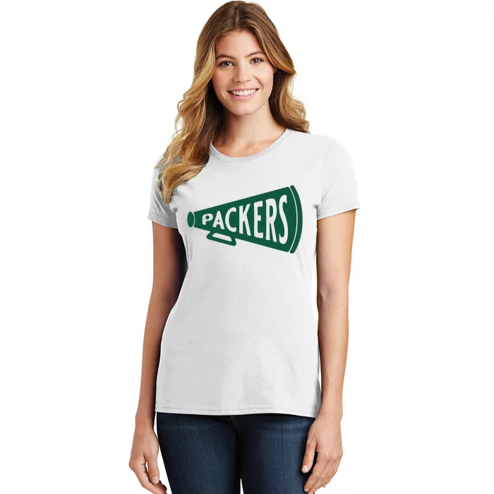 Vintage Megaphone Packers Women's T-Shirt