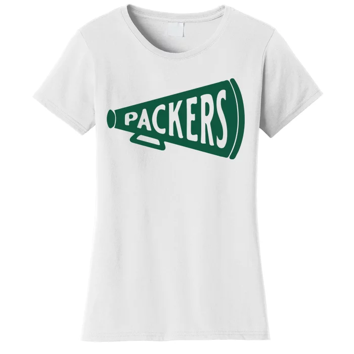 Vintage Megaphone Packers Women's T-Shirt