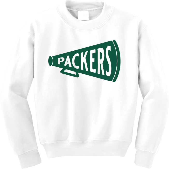 Vintage Megaphone Packers Kids Sweatshirt