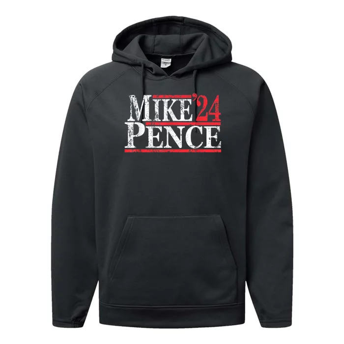 Vintage Mike Pence 2024 Performance Fleece Hoodie