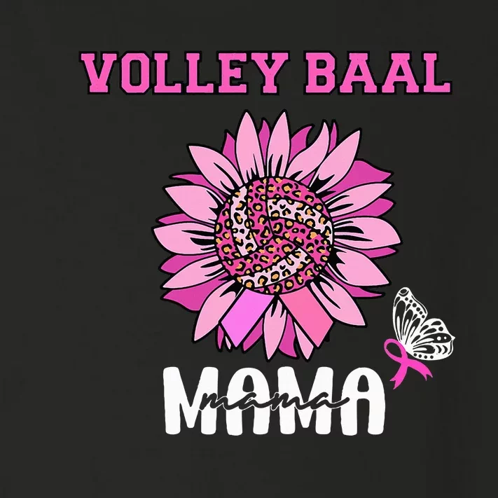 Volleyball Mom Pink Ribbon Breast Cancer Awareness Fighters Toddler Long Sleeve Shirt