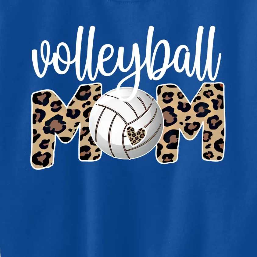 Volleyball Mom Proud Mother Of A Volleyball Player Mom Funny Gift Kids Sweatshirt