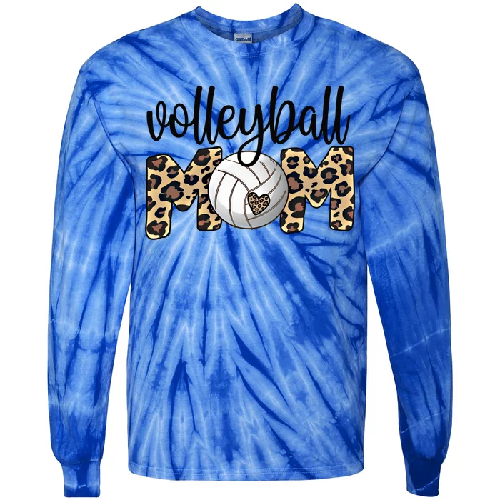 Volleyball Mom Proud Mother Of A Volleyball Player Mom Gift Tie-Dye Long Sleeve Shirt