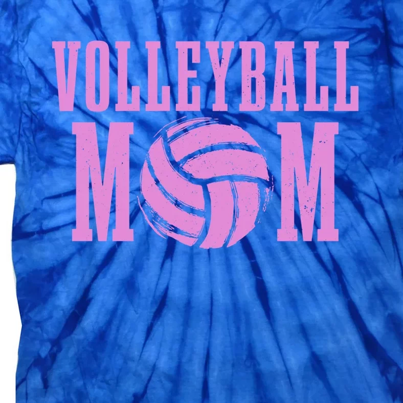 Volleyball Mom Proud Volleyball Daughter Fan Gift Tie-Dye T-Shirt